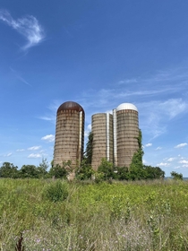 Abandoned silos in upstate New York