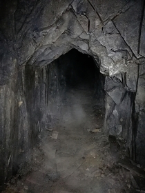 Abandoned slate mine  gallery in comments