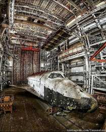 Abandoned Soviet space shuttle
