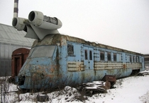 Abandoned soviet turbojet train looks like something from Star Wars