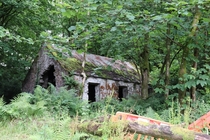 Abandoned stone building near a former country home