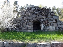 Abandoned stone cellar near Bnan Sweden 