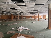 Abandoned strip mall on the east coast killed by a toll road 