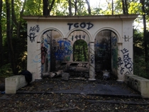 Abandoned Structure at the JC Phillips Nature Preserve in Beverly MA