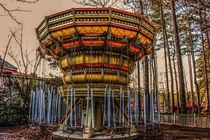 Abandoned swing ride at American Adventure theme park in Atlanta GA I rode this same rode  years ago and now it sits rotting