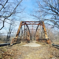 Abandoned through truss bridge in Oklahoma  x  
