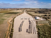 Abandoned Toll Plaza on the unfinished MP- highway near Madrid 