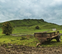 Abandoned trailer near chrome hill