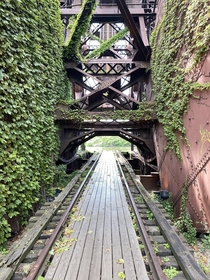 Abandoned train bridge Cleveland OH