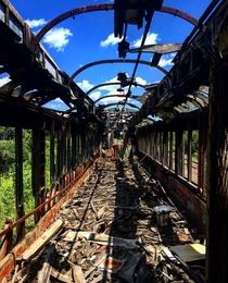 Abandoned train car Ohio