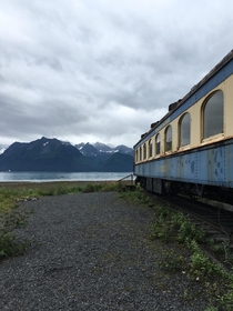 Abandoned train in Seward Alaska