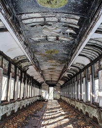 Abandoned Train in the Upper Peninsula of Michigan 