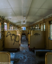 Abandoned train of the German Reichsbahn 