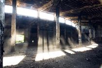Abandoned train roundhouse in Manchester NY Damaged by fire Album in comments