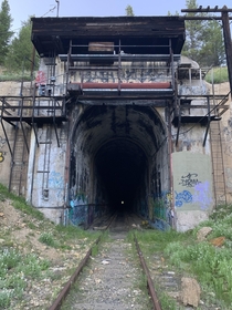 Abandoned train tunnel High Rockies CO