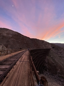 Abandoned Trestle in California - currently the largest wooden trestle in the world