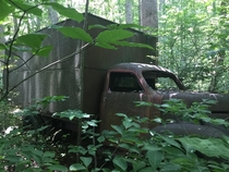 Abandoned truck in the woods I found