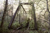 Abandoned Tweetsie Railroad trestle East TN amp Western NC railroad deep in the woods of Carter County TN Built in the s and abandoned in 
