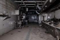 Abandoned underground restaurant Shanghai 