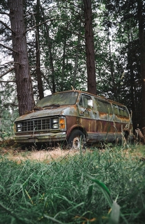 Abandoned van I found in the woods