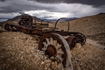 Abandoned vehicle in Death Valley California Found along an old mining trail turned Jeep trail Photo credit my husband