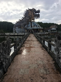 Abandoned water park in Hue Vietnam