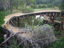 Abandoned Water Slide in Disneys River Country 