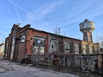 Abandoned watertower and hall