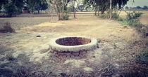 Abandoned well on our field