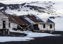 Abandoned whaling station Deception Island Antarctica OC
