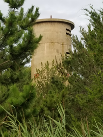Abandoned World War  artillery fire control tower Bethany Deleware