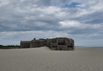 Abandoned ww bunker on a beach in Cape May NJ