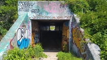 Abandoned WW Bunker on a NYC beach