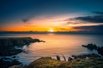 Aberdeen Coast Sunrise Scotland 