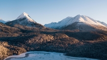 Above a lake near Moose Pass Alaska  Instagram green_cale