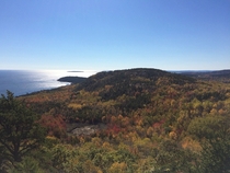 Acadia National Park Maine during peak foliage 