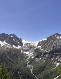 Adamello glacier Italy  