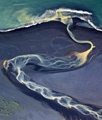 Aerial Photograph of Volcanic Iceland by Andre Ermolaev  