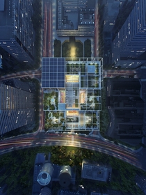 Aerial View of Alibaba Office in Shanghai by Foster Partners 