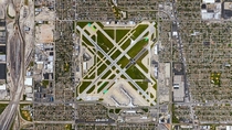 Aerial view of Chicago Midway International Airport 