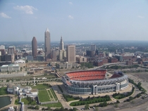 Aerial view of Cleveland Ohio by Aaron A Gormley  Shot on a Canon Powershot GX 