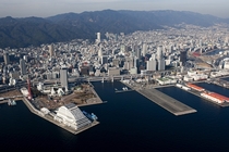 Aerial view of Kobe Japan 