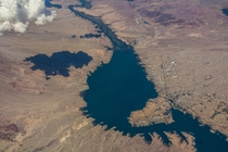 Aerial view of Lake Havasu City Arizona 