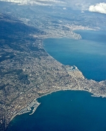 Aerial view of Nice France