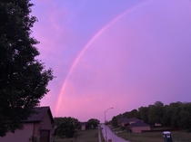 After a heavy thunderstorm in Missouri 