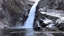 Akiu waterfall during winter Sendai Japan  x