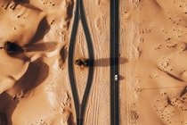 Al Qudra desert UAE Credit whosane at Dronestagram 