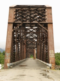 Alaskas Million Dollar Bridge over the Copper River between  and  to haul copper ore by train and later converted for automobile use until the road became a dead end It is no longer accessible by road from either direction