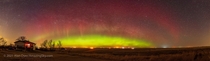 Alberta Canada Aurora Borealis photographed by Alan Dyer in April  