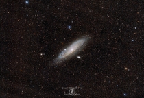 Almost  hours of Andromeda Galaxy with my Nikon D and Rokinon mm lens from my driveway in the middle of SLC Utah Bortle  